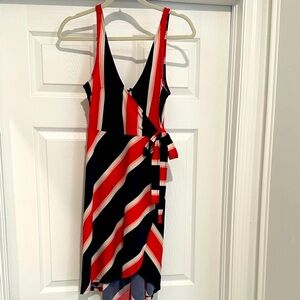 Sleeveless wrap dress